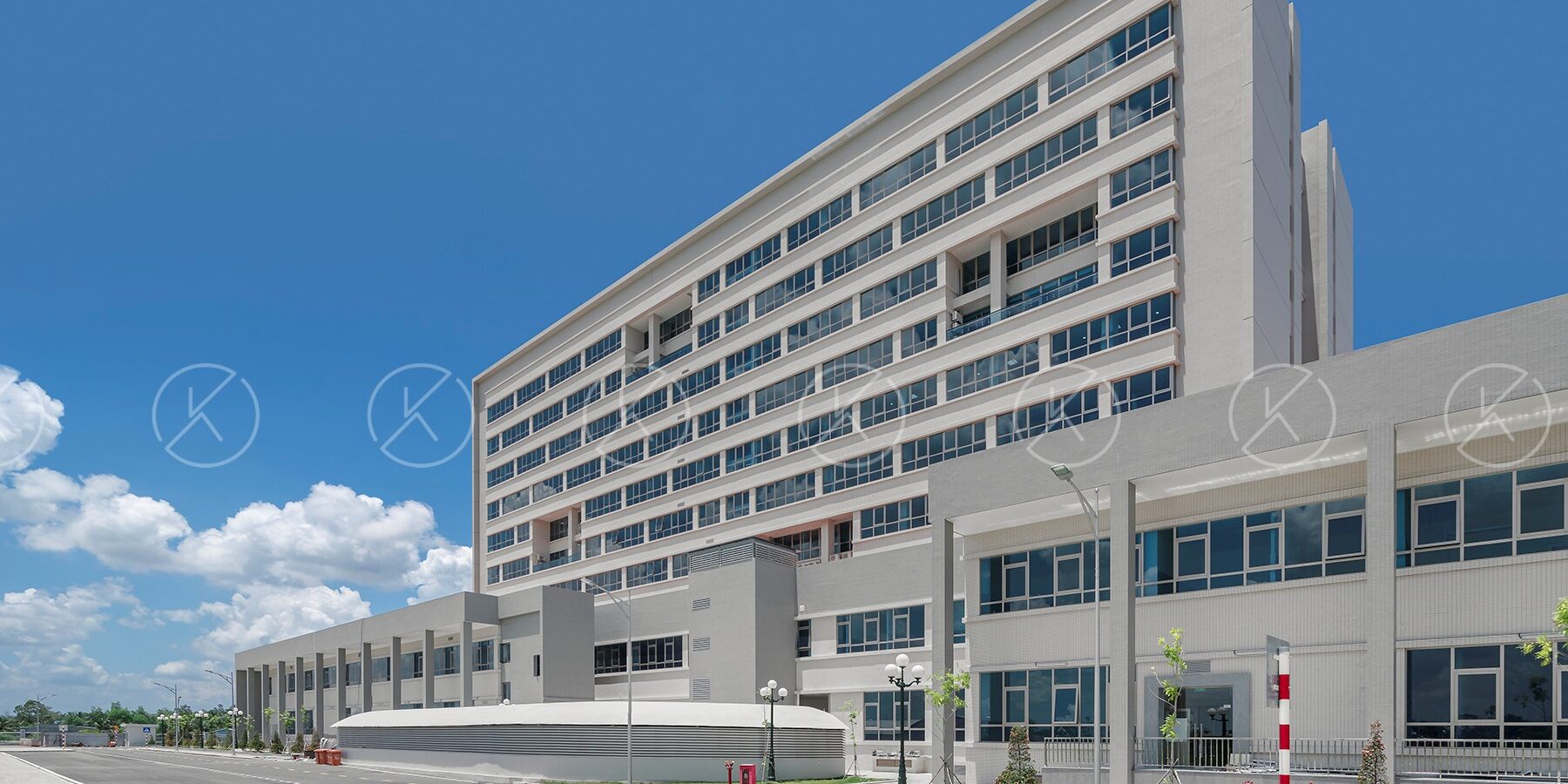 Toàn cảnh bệnh viện đa khoa tiền giang mới hoàn thiện