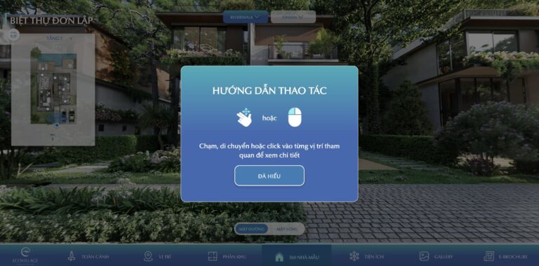 Trải nghiệm Vitual Tour 360 VR cho dự án Ecopark Sài Gòn